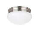 9 in. LED Mushroom Fixture in Brushed Nickel 