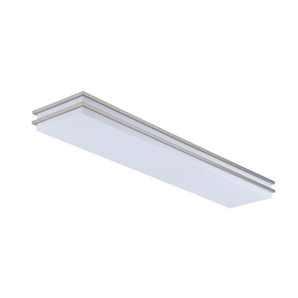 4 ft. Linear Saturn LED Ceiling Fixture in Brushed Nickel 