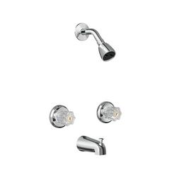 Two Handle Single Function Bathtub & Shower Faucet in Chrome