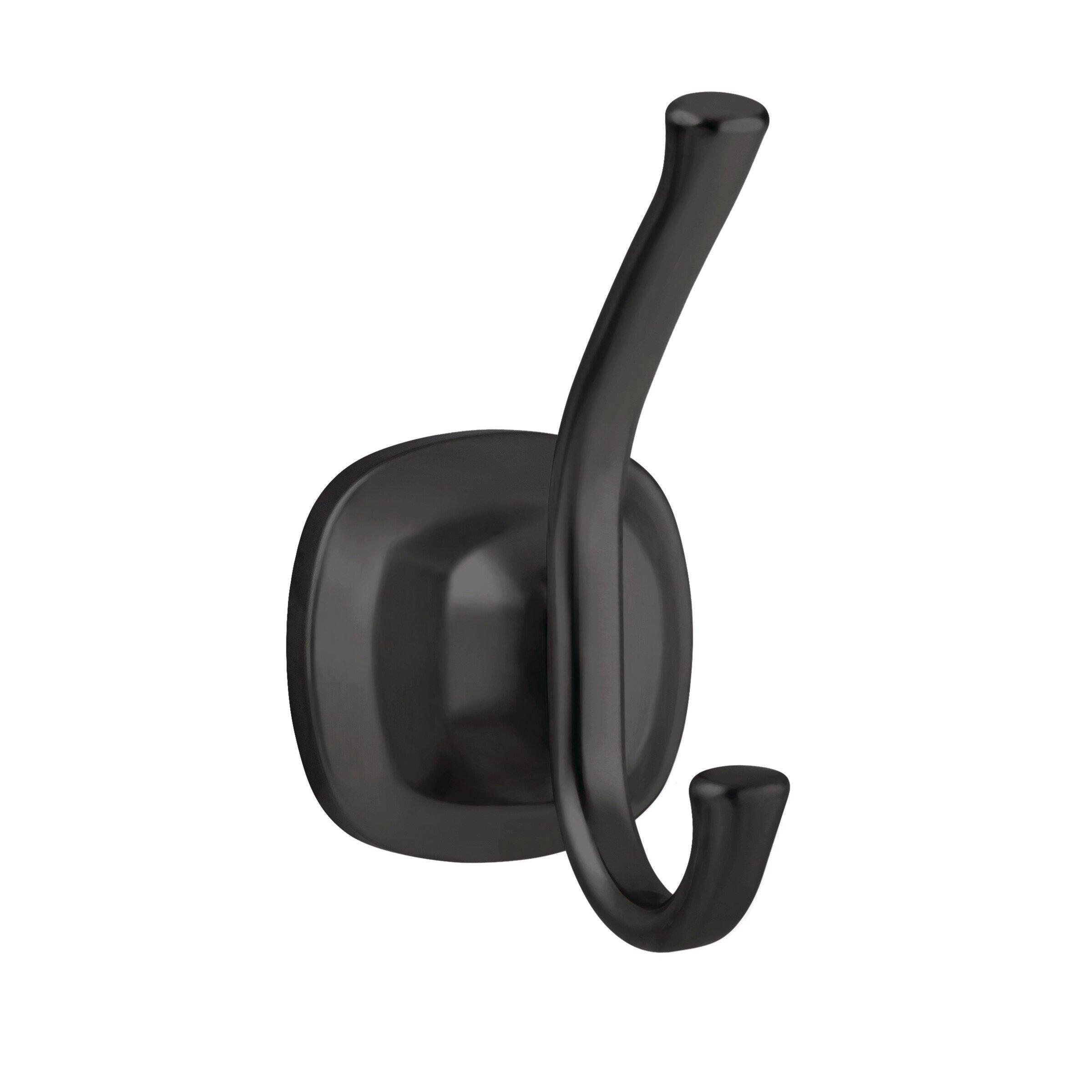 PROFLO&reg; Matte Black 1 Robe Hook 