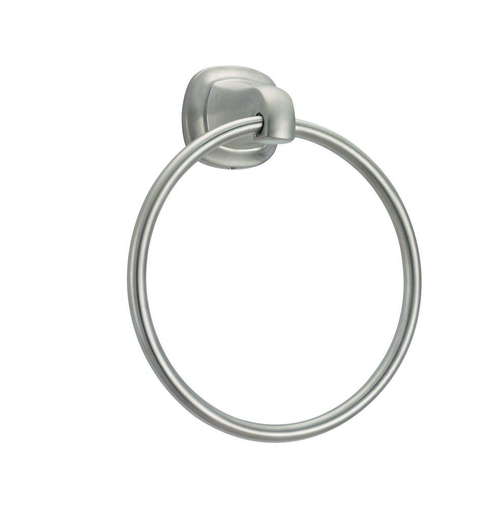 Closed Towel Ring in Brushed Nickel 