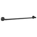 PROFLO&reg; Matte Black 24 in. Towel Bar 