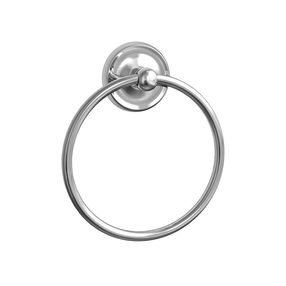 Closed Towel Ring in Polished Chrome 