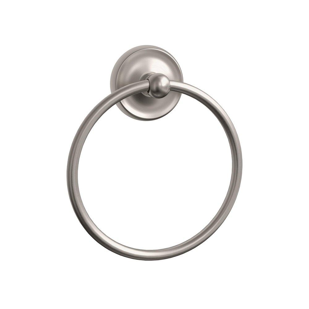 Closed Towel Ring in Brushed Nickel 