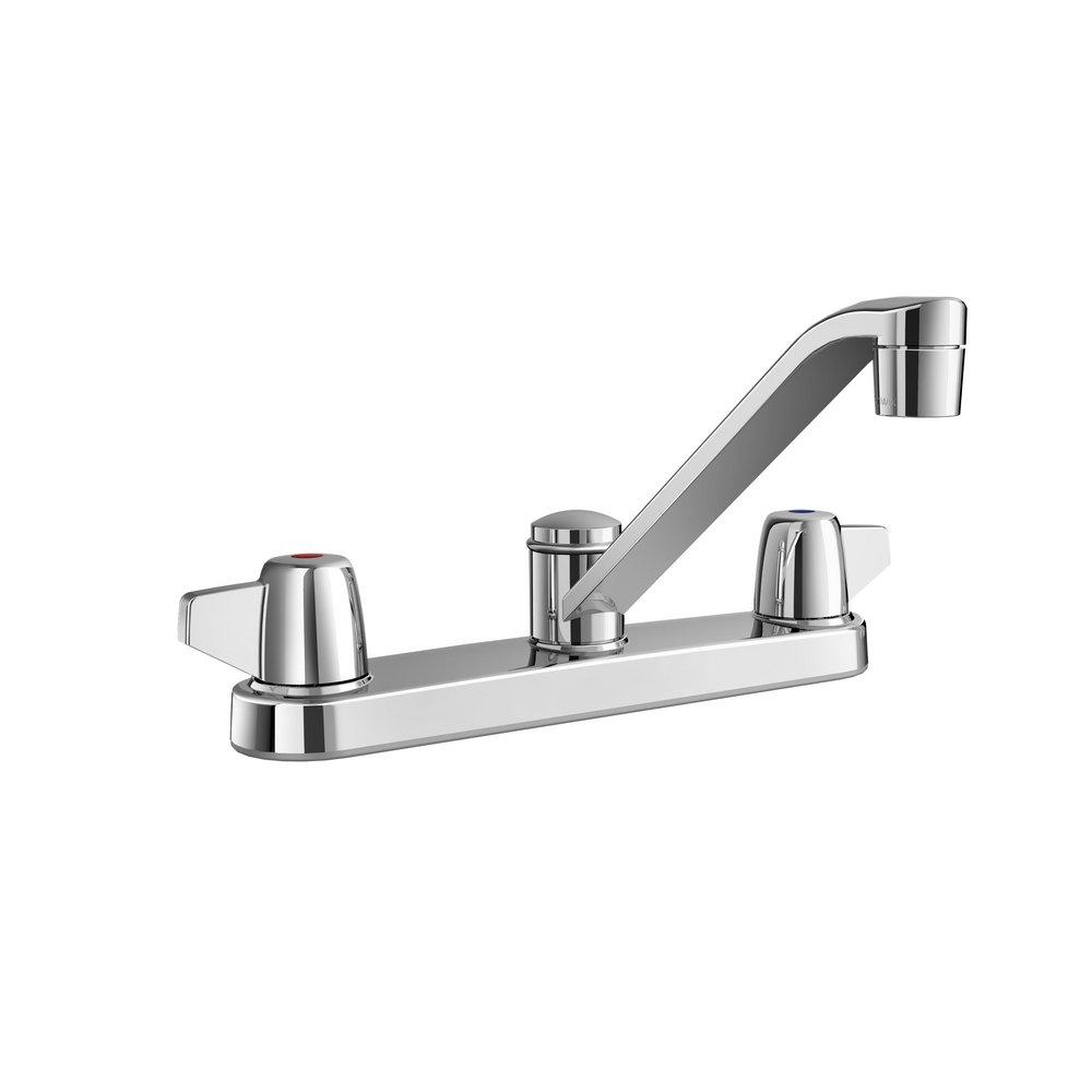 Two Handle Kitchen Faucet in Polished Chrome 