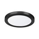 13 x 1 in. 15W 1-Light LED Contemporary Flush Mount Ceiling Fixture in Matte Black