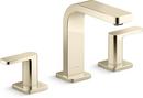 Two Handle Widespread Bathroom Sink Faucet in Vibrant® French Gold