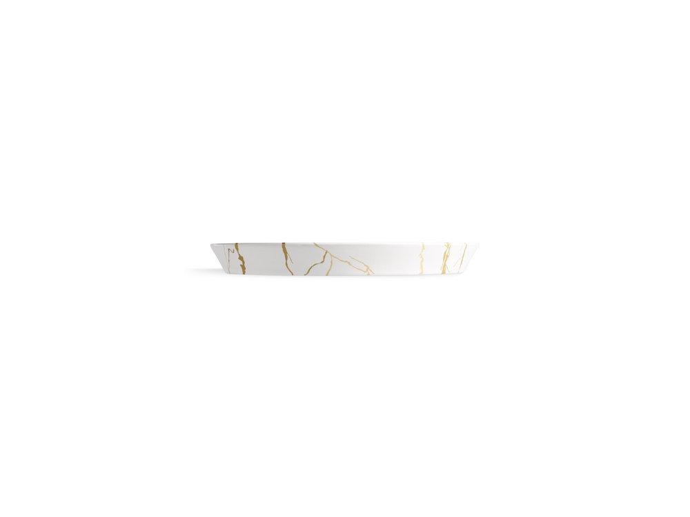 KOHLER White Semi-Recessed Mount Bathroom Sink 