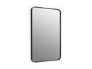KOHLER Matte Black 24 x 36 in. Flat Edge Rectangular Framed Mirror 