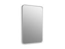 24 x 36 in. Flat Edge Rectangular Framed Mirror in Polished Chrome