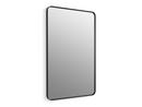 KOHLER Matte Black 1-3/8 in. Framed Mirror Rectangular in Blacks 
