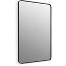 KOHLER Matte Black 1-3/8 in. Framed Mirror Rectangular in Blacks 
