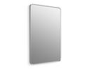 KOHLER Brushed Nickel 30 x 45 in. Flat Edge Rectangular Framed Mirror 