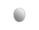 1-3/8 x 22 in. Flat Edge Round Framed Mirror in Polished Chrome