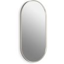 KOHLER Brushed Nickel 18 x 36 in. Flat Edge Capsule Framed Mirror 