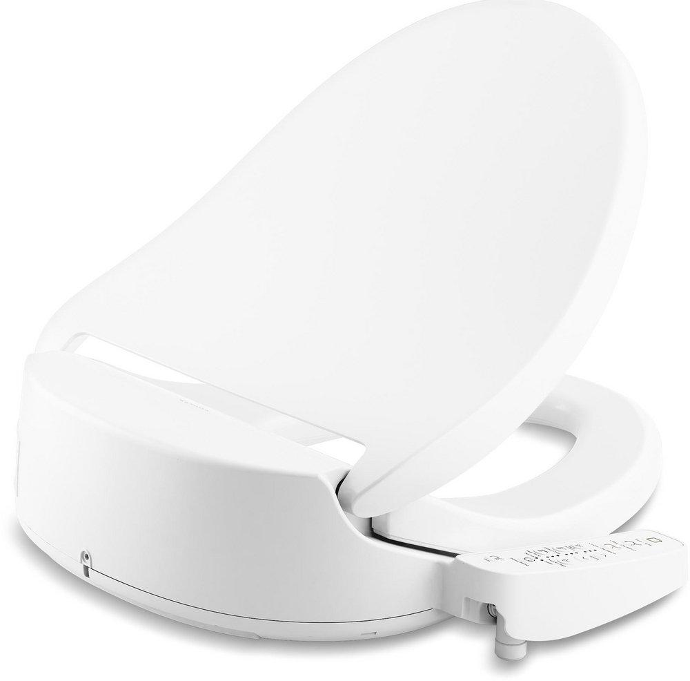 KOHLER White Round Closed Front with Cover Bidet Seat 