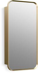 15 x 30 in. Recessed and Surface Mount Medicine Cabinet in Moderne Brushed Gold