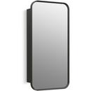 KOHLER Matte Black 15 x 30 in. Recessed and Surface Mount Medicine Cabinet 