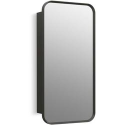 15 x 30 in. Recessed and Surface Mount Medicine Cabinet in Matte Black