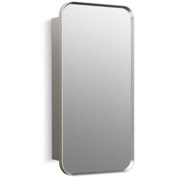 15 x 30 in. Recessed and Surface Mount Medicine Cabinet in Brushed Nickel