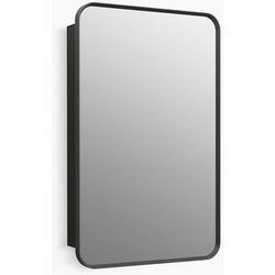 22 x 34 in. Recessed and Surface Mount Medicine Cabinet in Matte Black