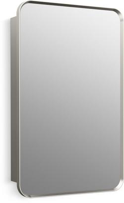 22 x 34 in. Recessed and Surface Mount Medicine Cabinet in Brushed Nickel