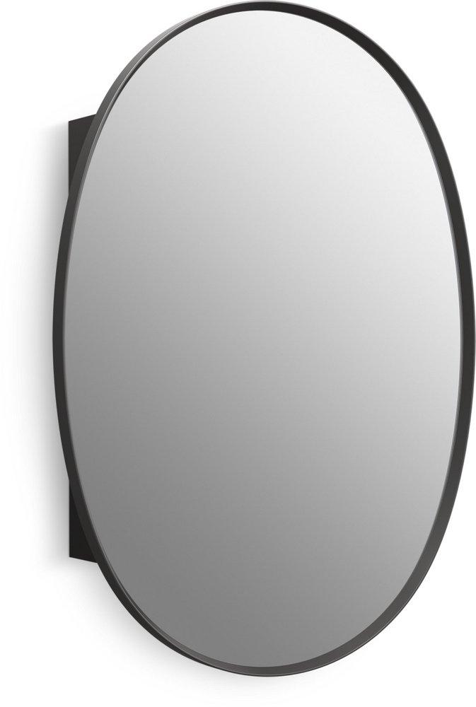 KOHLER Matte Black 24 x 33-1/2 in. Recessed and Surface Mount Medicine Cabinet 