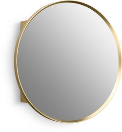 23-5/8 x 23-5/8 in. Recessed and Surface Mount Medicine Cabinet in Moderne Brushed Gold