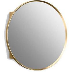 23-5/8 x 23-5/8 in. Recessed and Surface Mount Medicine Cabinet in Moderne Brushed Gold