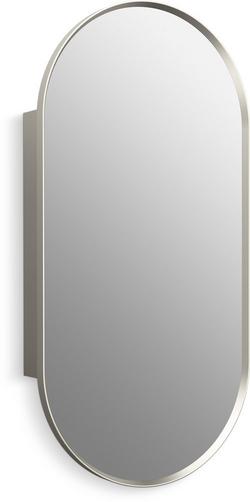 20 x 40 in. Recessed and Surface Mount Medicine Cabinet in Brushed Nickel