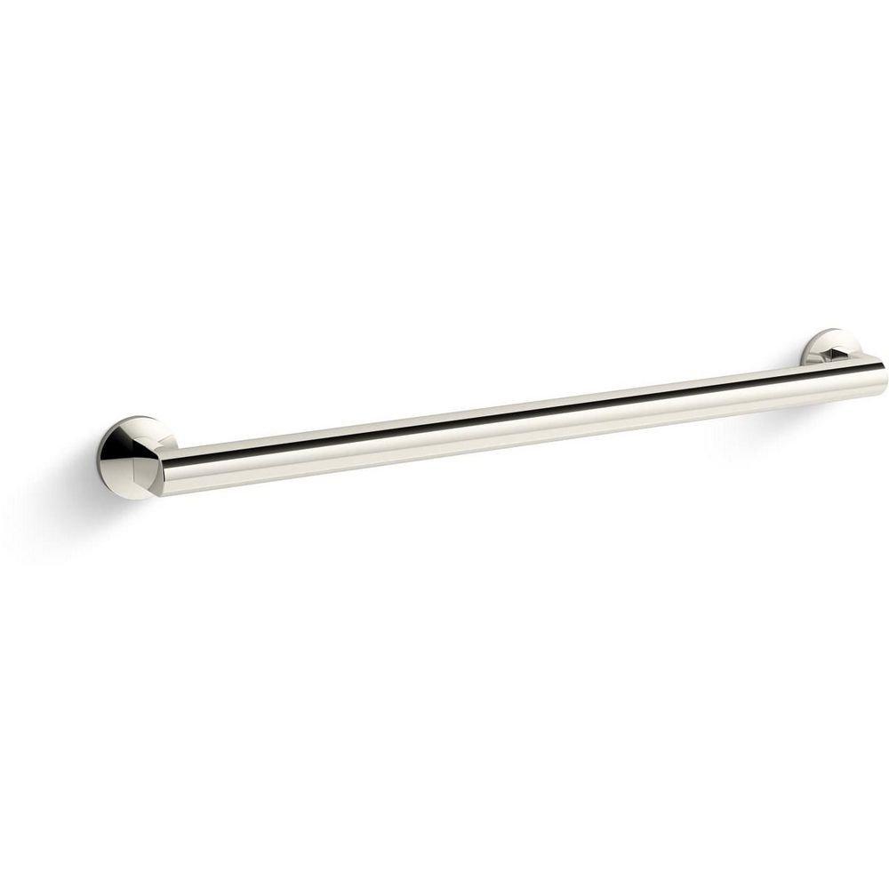 24 in. Grab Bar in Vibrant Polished Nickel 