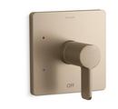 KOHLER Vibrant&reg; Brushed Bronze Single Handle Pressure Balancing Valve Trim 