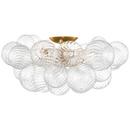 Visual Comfort & Co. Signature Gild 25-1/4 x 12 in. 4W 4-Light LED Modern Flush Mount Ceiling Fixture 
