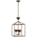 3W 3-Light Candelabra E-12 LED Outdoor Pendant in Antique Bronze
