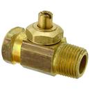 BrassCraft Rough Brass 1/2 in Screwdriver Slot Handle Straight Supply Stop Valve 