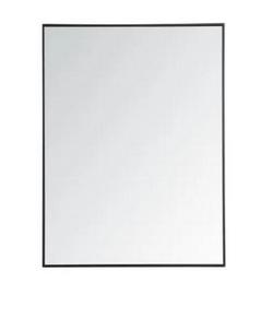 36 x 1 in. Mirror Rectangular in Blacks