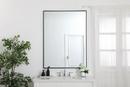 ETERNITY 36" X 48" RECTANGULAR BEVELED METAL FRAMED BATHROOM MIRROR 