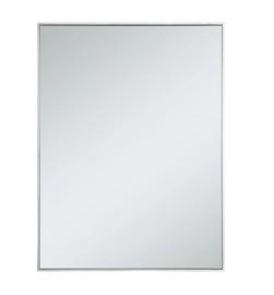 36 x 48 in. Flat Edge Rectangular Vanity Mirror in Silver