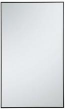 1 x 36 in. Framed Mirror and Vanity Mirror Rectangular in Black