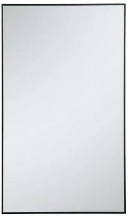 1 x 36 in. Framed Mirror and Vanity Mirror Rectangular in Black