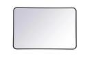 EVERMORE 28" X 42" CONTEMPORARY RECTANGULAR FRAMED BATHROOM WALL MIRROR 