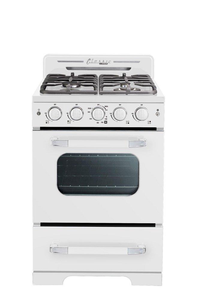 CCN MARSHMALLOW WHITE 24 GAS RANGE 