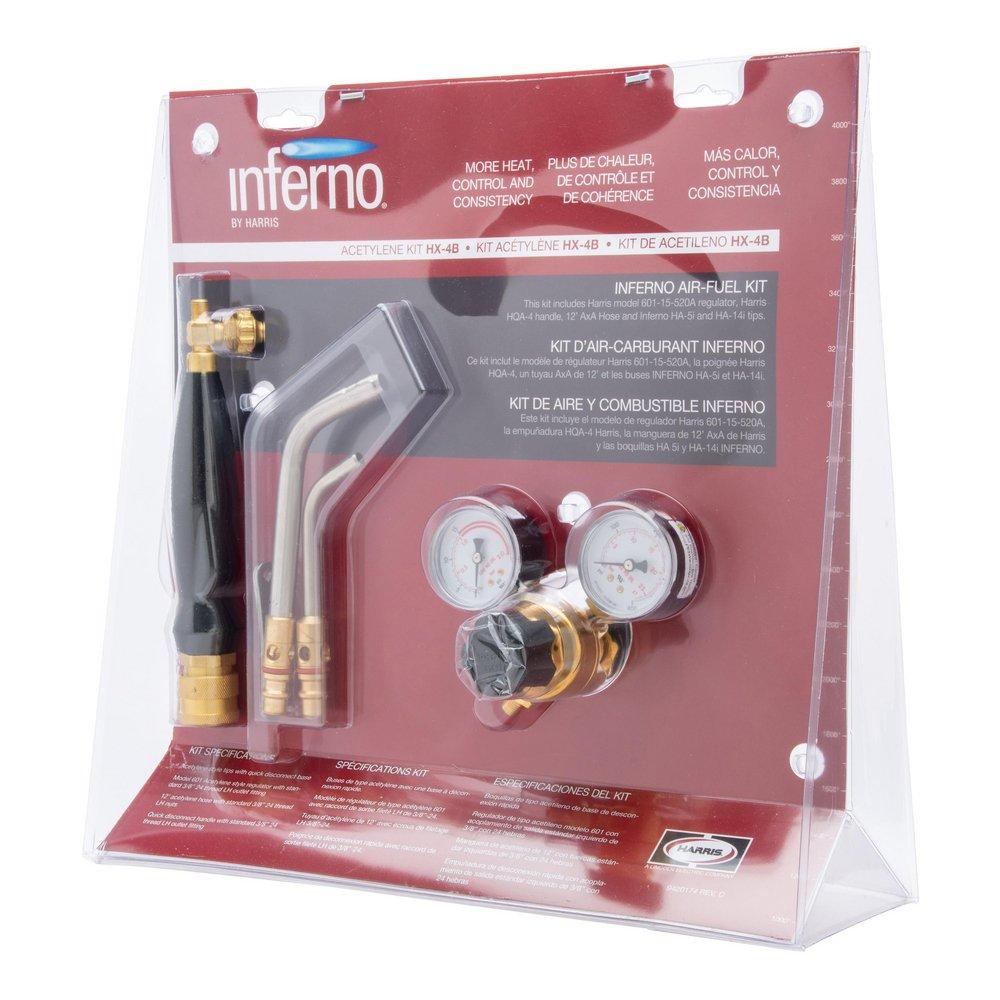 Model 601 Dual Scale Regulator Kit with HQA-4 Brazing Handle 