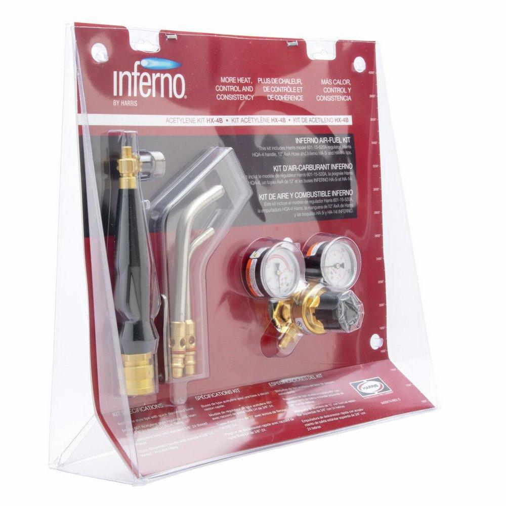 Model 601 Dual Scale Regulator Kit with HQA-4 Brazing Handle 