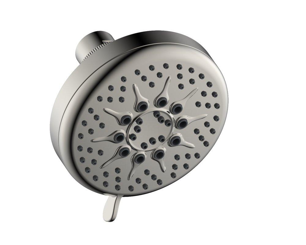 Multi Function Showerhead in Brushed Nickel 