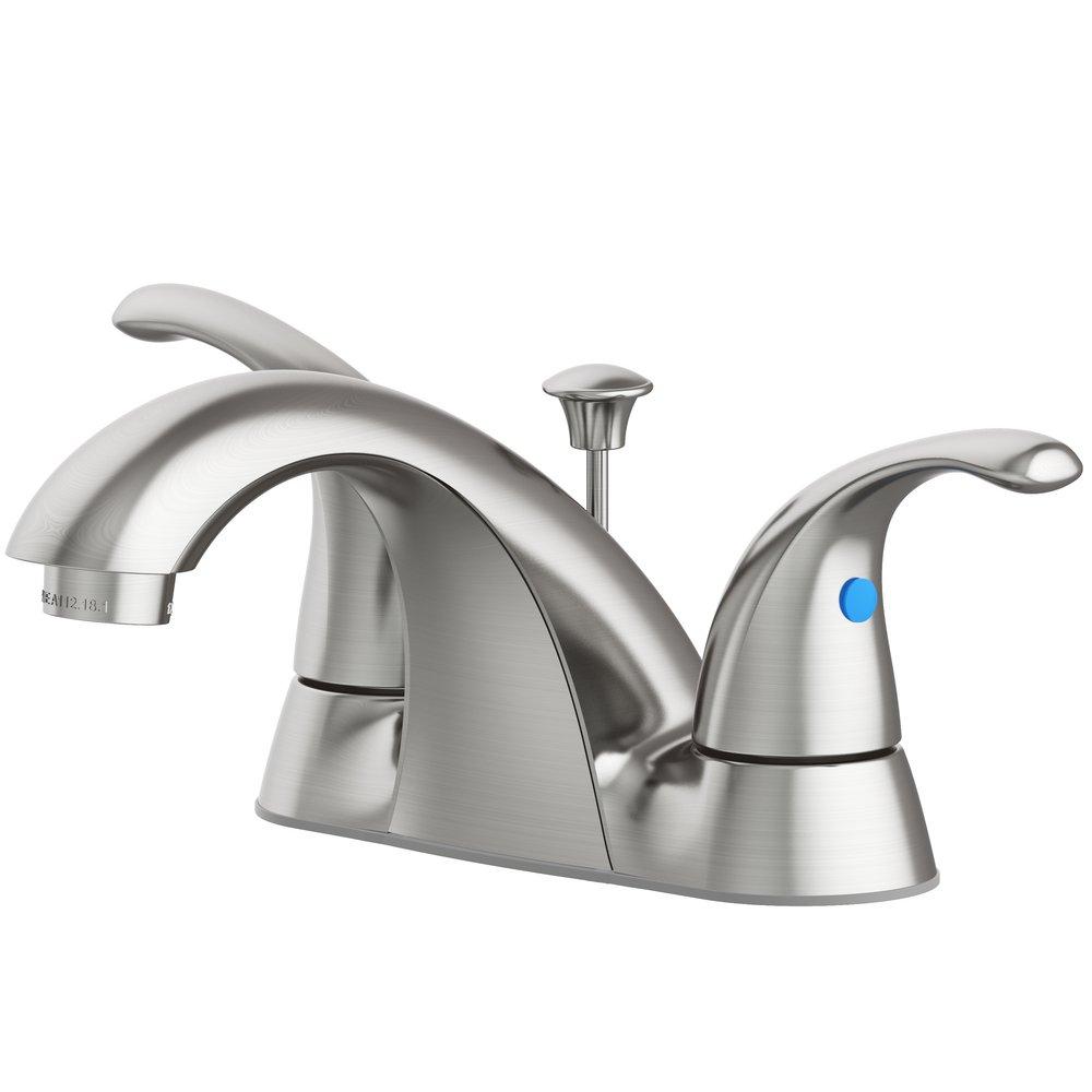 PROFLO Two Handle Centerset Bathroom Sink Faucet In Brushed Nickel   10081298 11752628 Primary