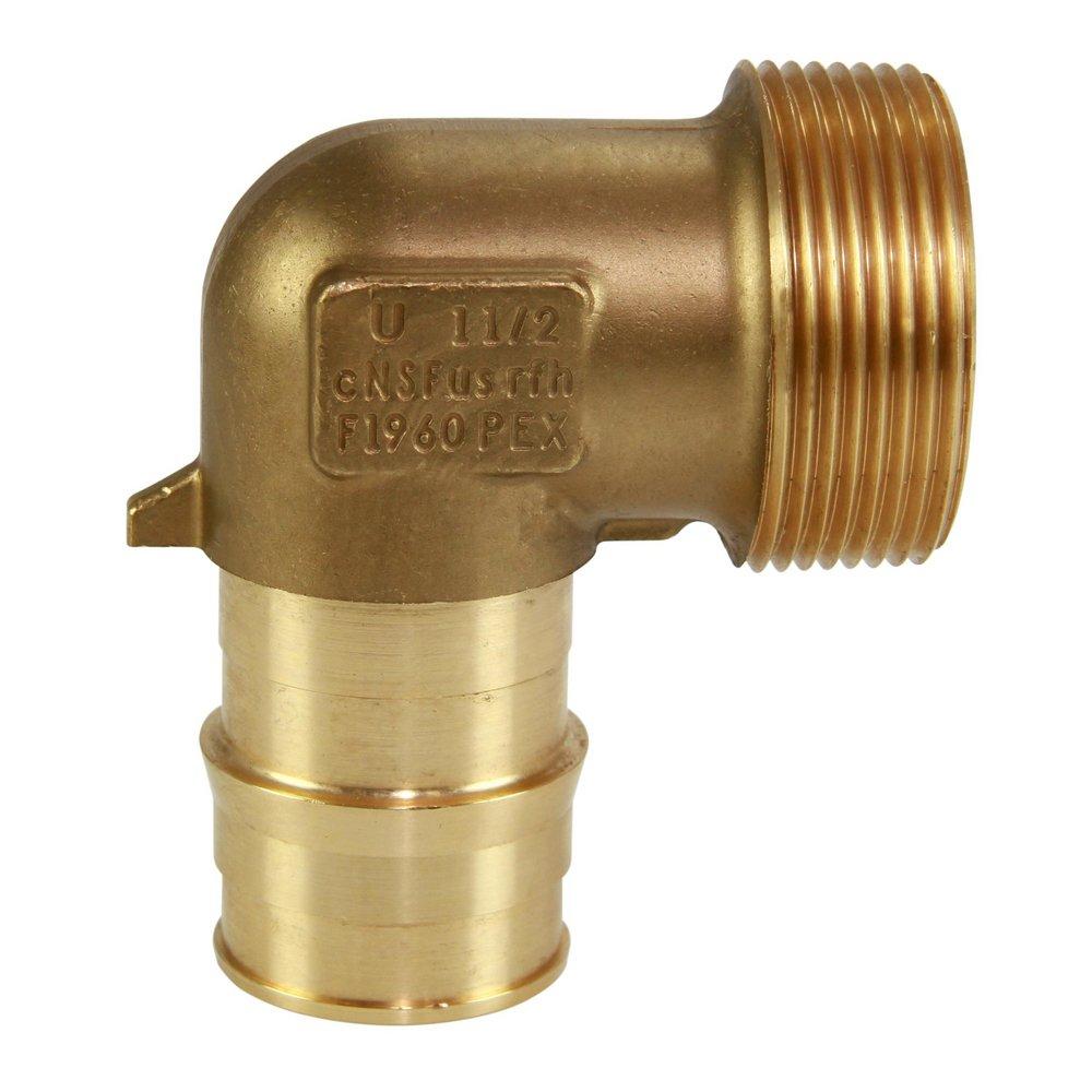 Commercial - Stainless-Steel Manifold - Male Elbow Adapter - 1-1/2 PEX X 1-1/2 NPT 