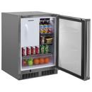 CCY 24 OUTDOOR REFRIGERATOR FREEZER WITH CRESCENT ICE MAKER STAINLESS STEEL SOLID DOOR LOCK REVERSIBLE DOOR 