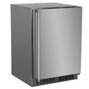 CCY 24 OUTDOOR REFRIGERATOR FREEZER WITH CRESCENT ICE MAKER STAINLESS STEEL SOLID DOOR LOCK REVERSIBLE DOOR 