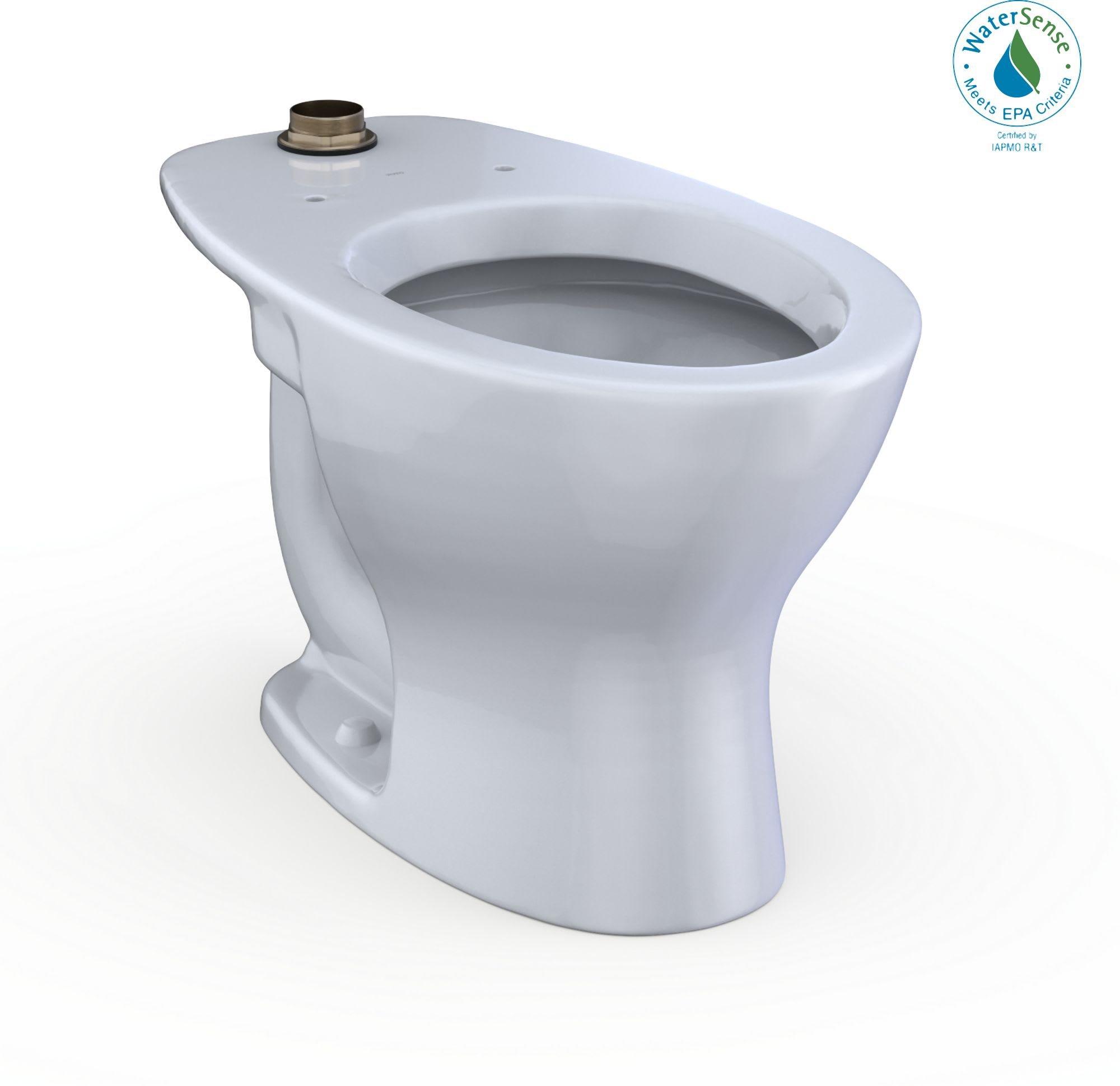 TOTO Cotton 1.0/1.6 gpf Elongated Floor Mount Two Piece Toilet 